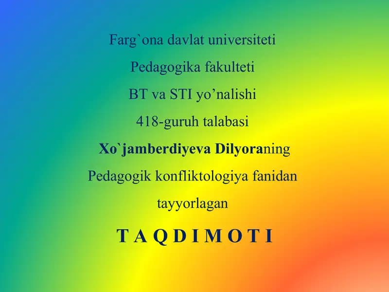 Ichki shaxsiy konflikt