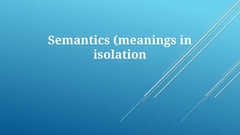 Semantics