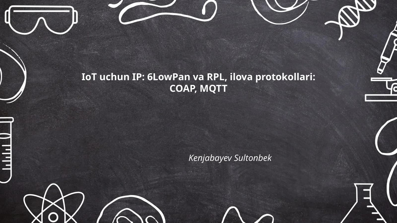 6LoWPAN (IPv6 over Low power Wireless Personal Area Networks)