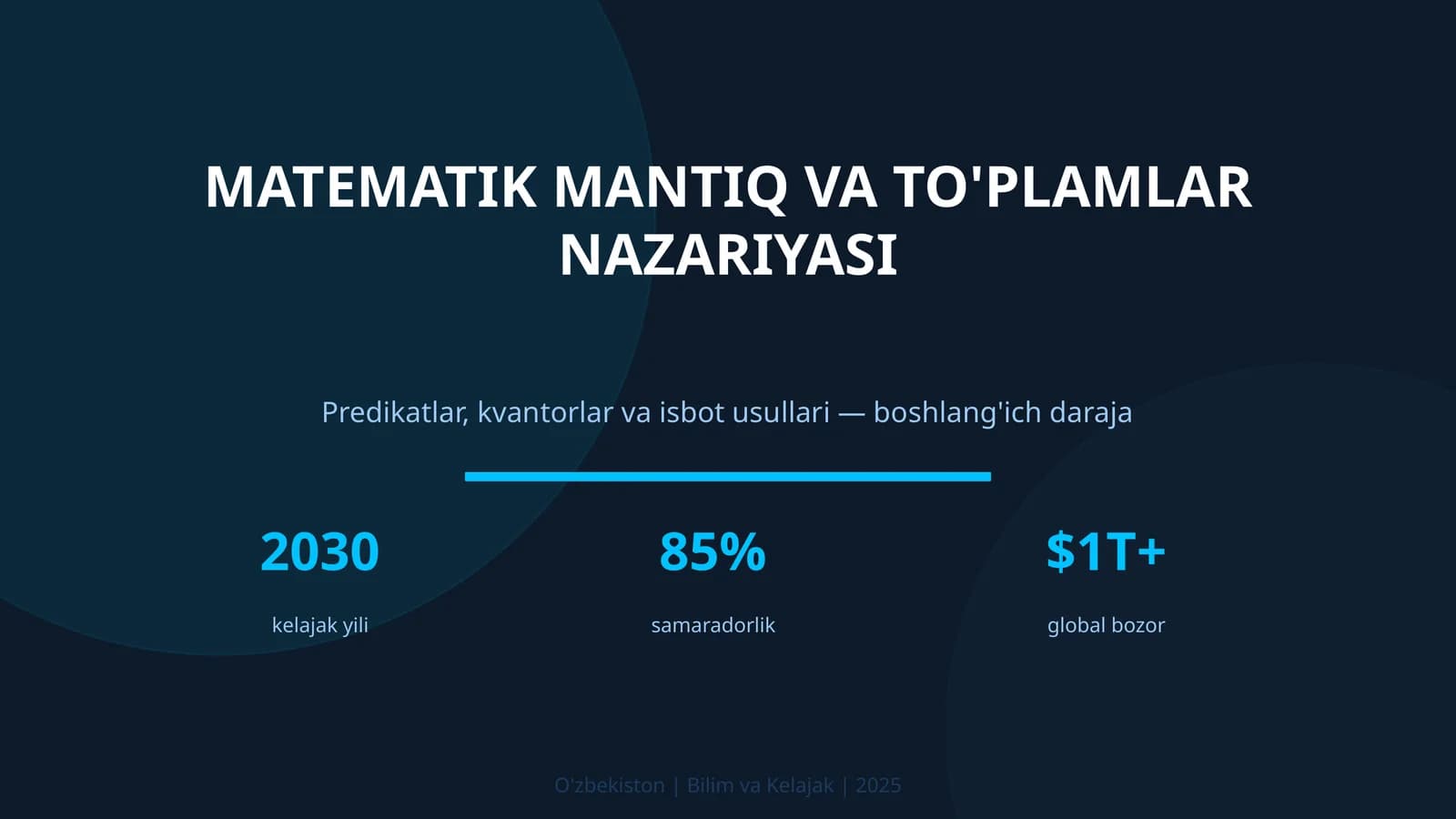 Matematik mantiq va to'plamlar nazariyasi