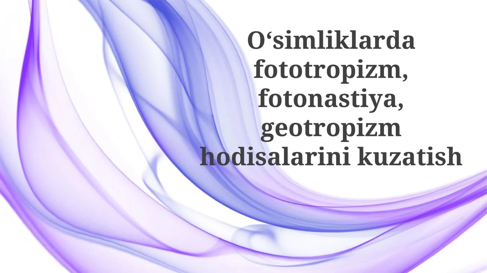 Fototropizm, Fotonastiya va Geotropizm: Ta'rif va Mexanizmlar