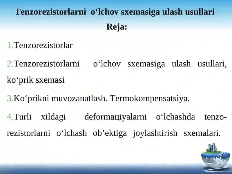Tenzorezistorlar