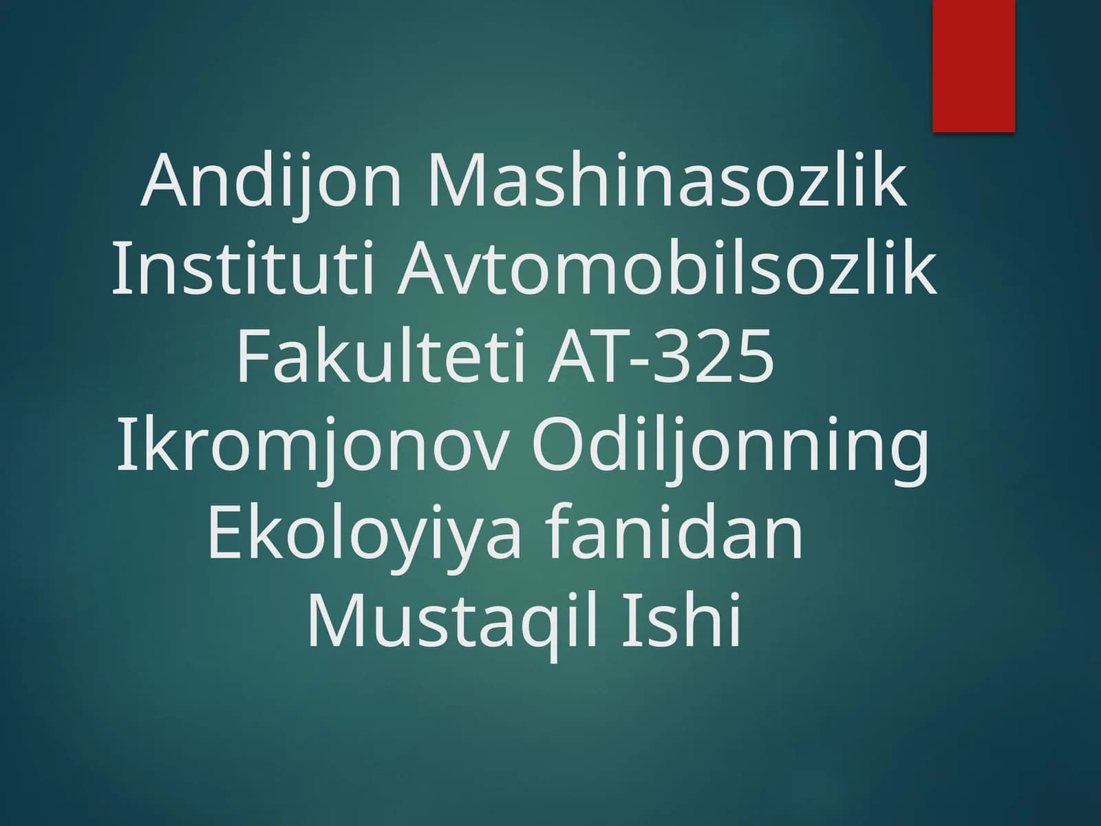 Kislotali yomg'irlar