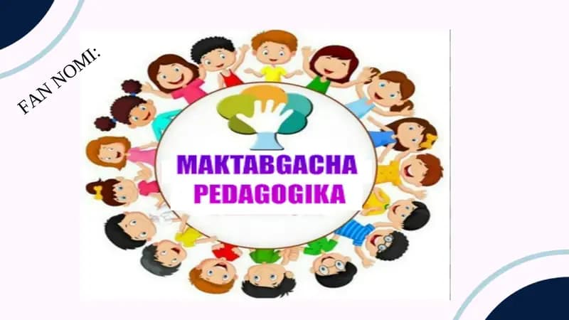 Bolalarni maktab ta’limiga tayyorlash