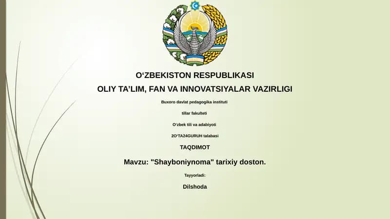 Shayboniynoma