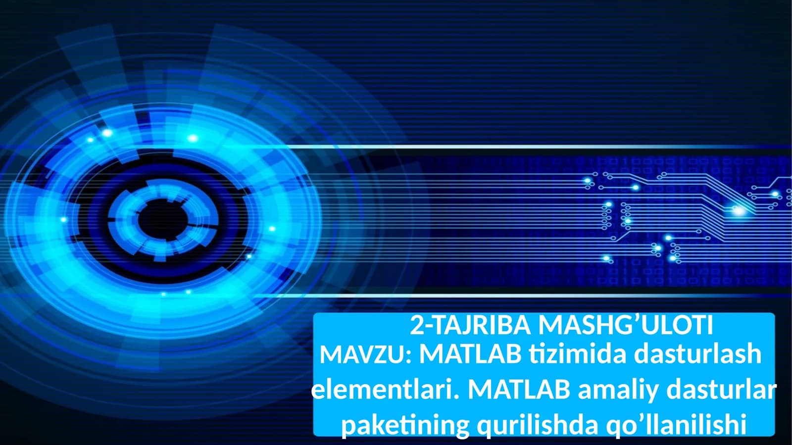 2-TAJRIBA MASHG’ULOTI