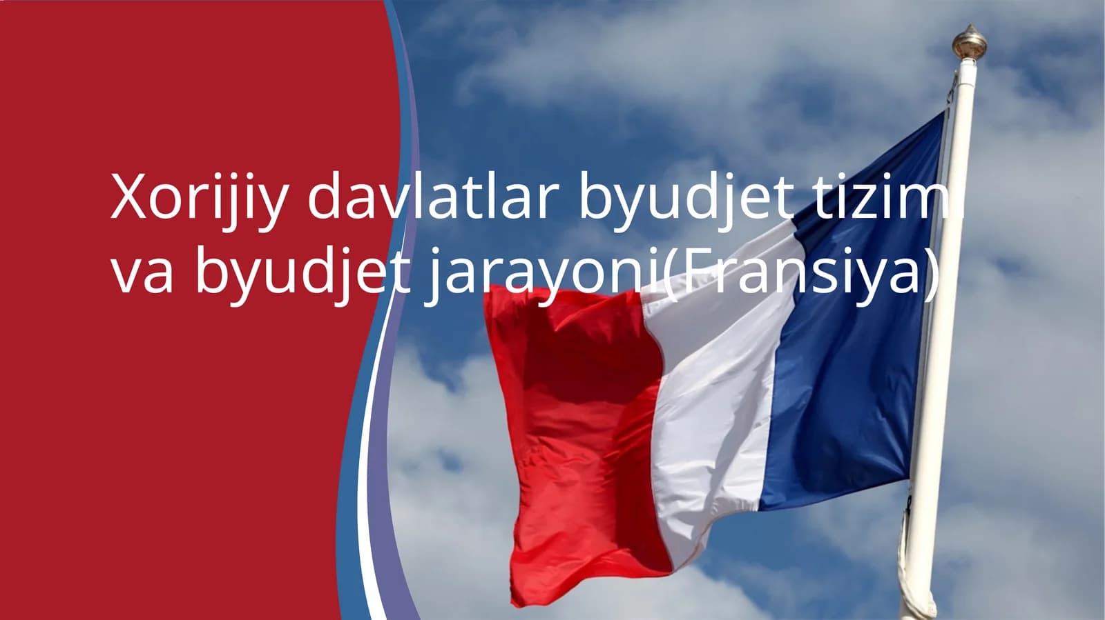 Xorijiy davlatlar byudje tizimi va byudjet jarayoni (Fransiya)
