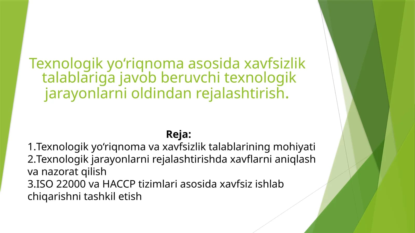 Texnologik yo‘riqnoma