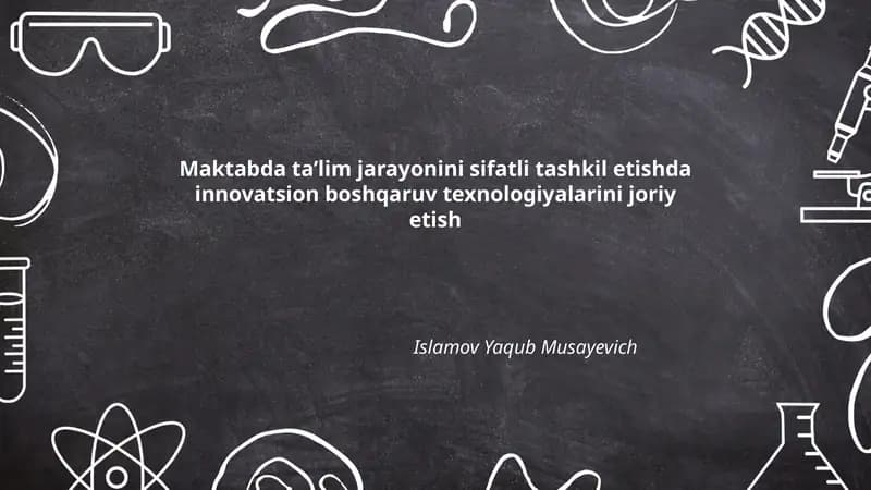 Ta’lim jarayonlarini raqamlashtirish