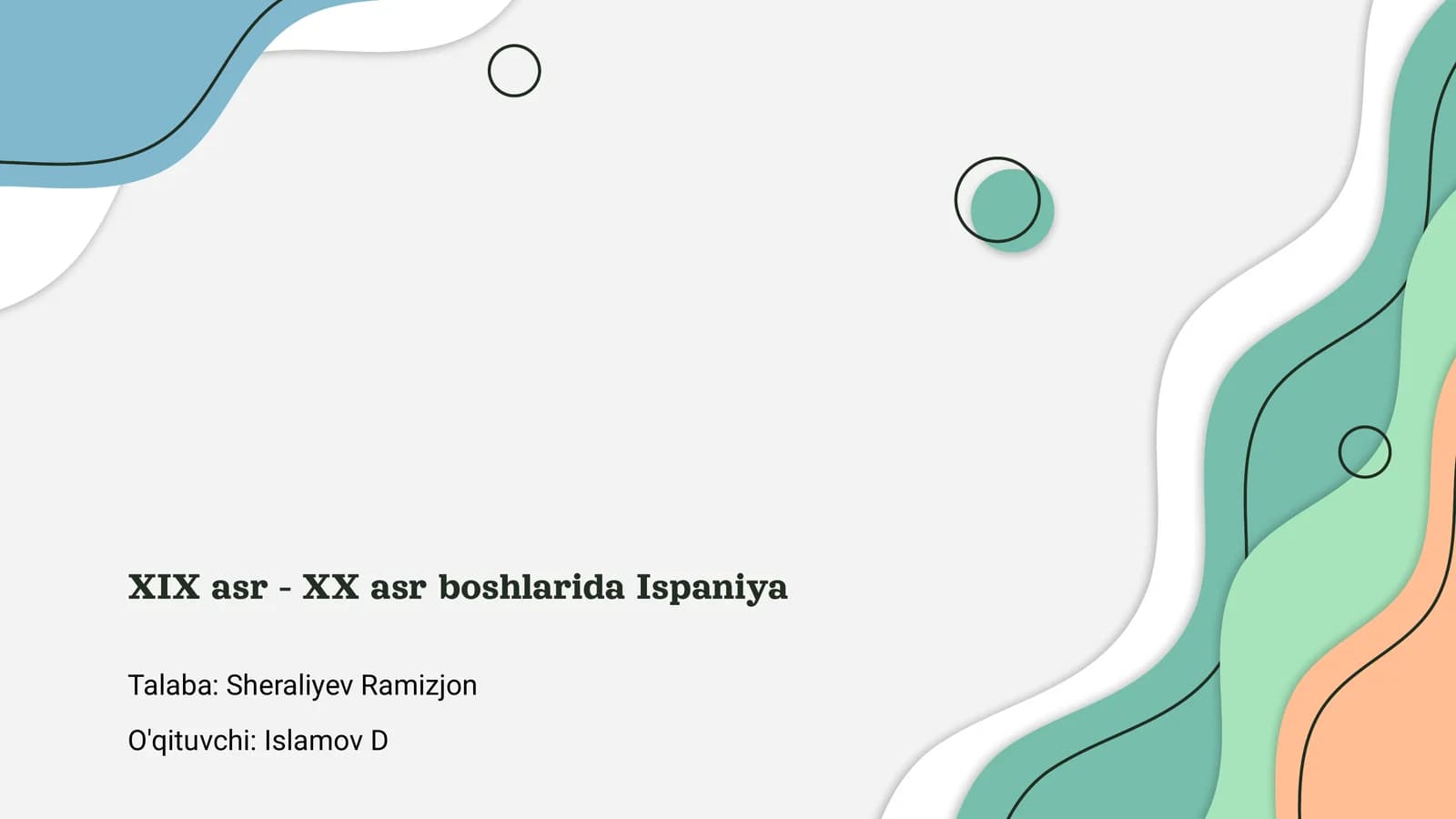 XIX asr - XX asr boshlarida Ispaniya