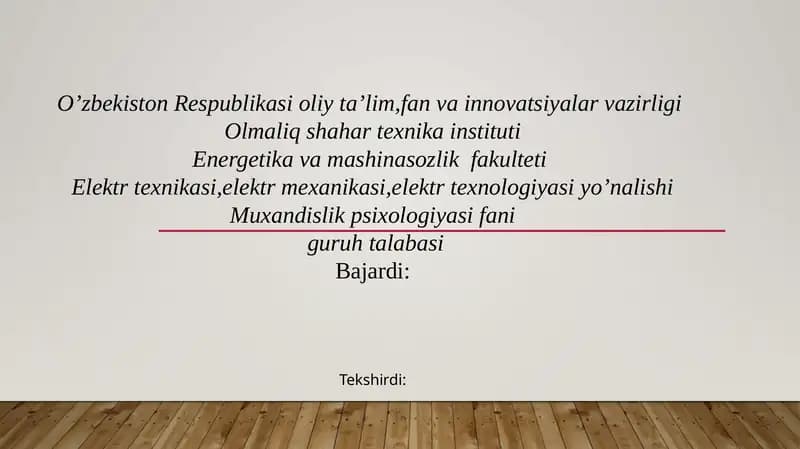 Muhandislik psixologiyasining simulyatsiya usullari