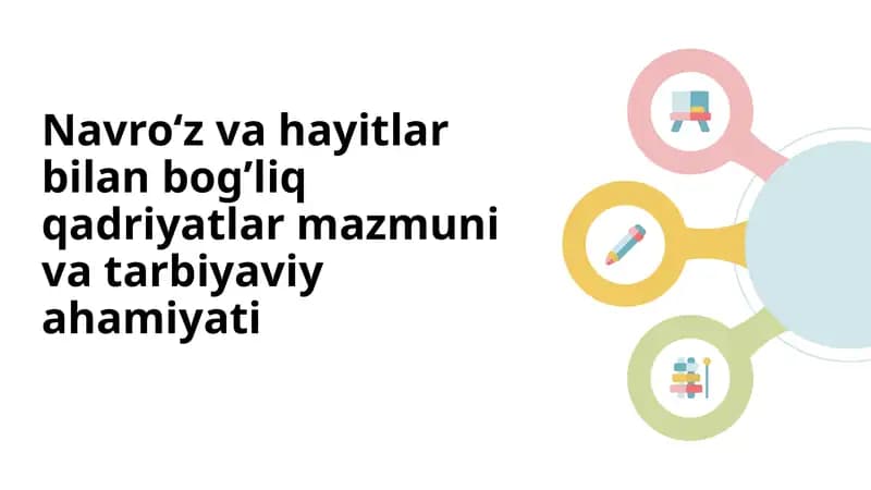 Navroʻz va hayitlar bilan bogʼliq qadriyatlar mazmuni va tarbiyaviy ahamiyati