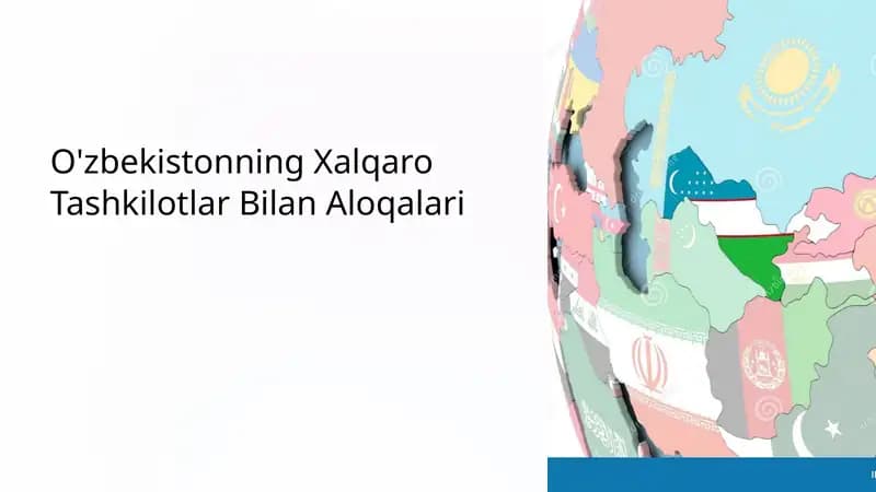 O'zbekistonning Xalqaro Tashkilotlar Bilan Aloqalari