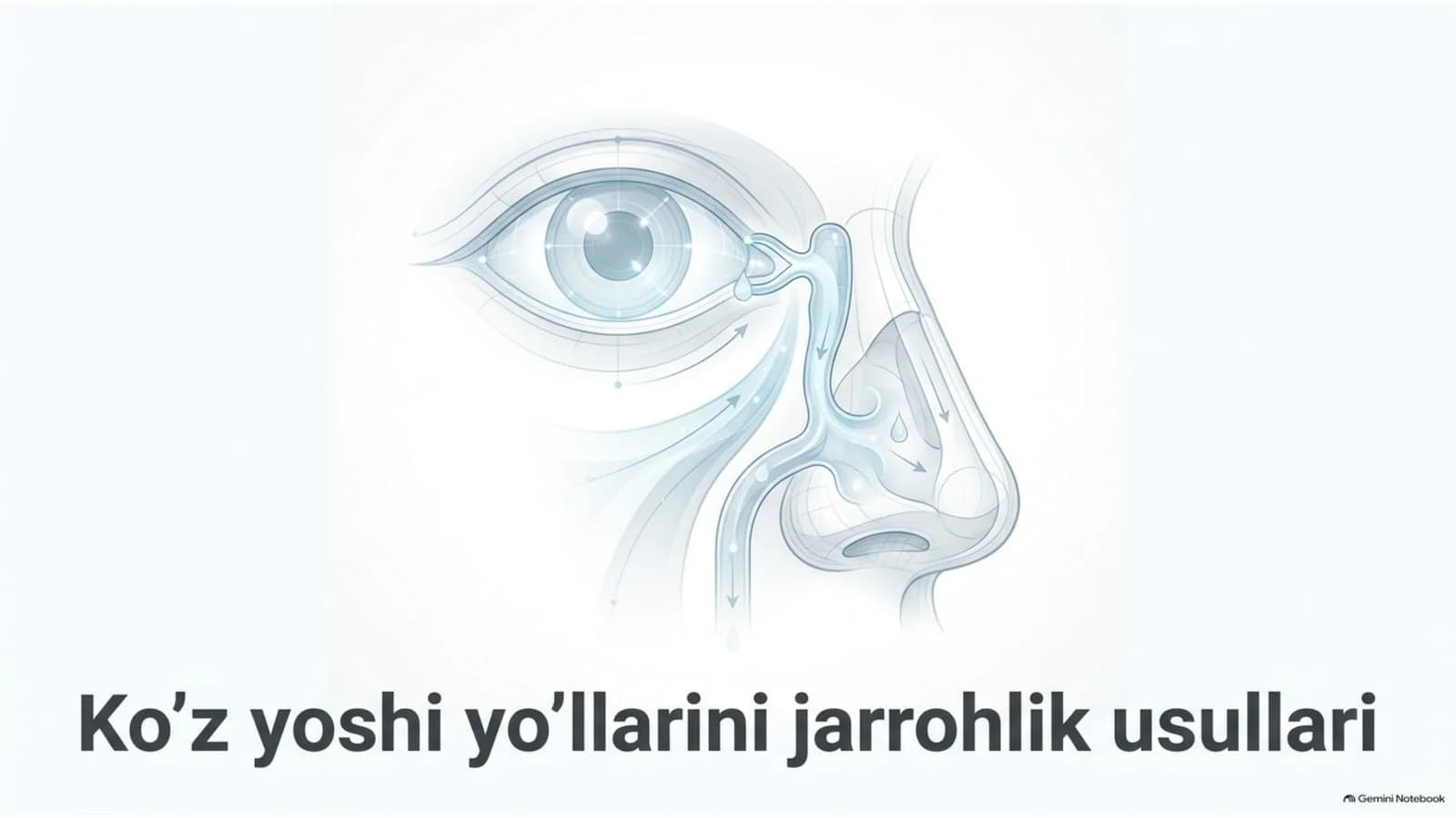 Ko‘z yoshi yo‘llarining jarrohlik usullari | 15 slayd