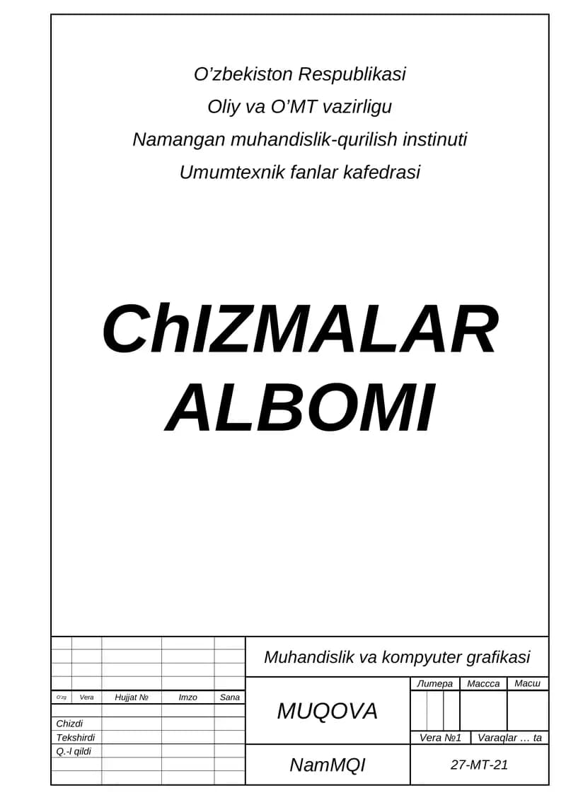 ChIZMALAR ALBOMI