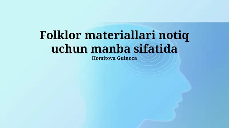 Folklor Materiallari