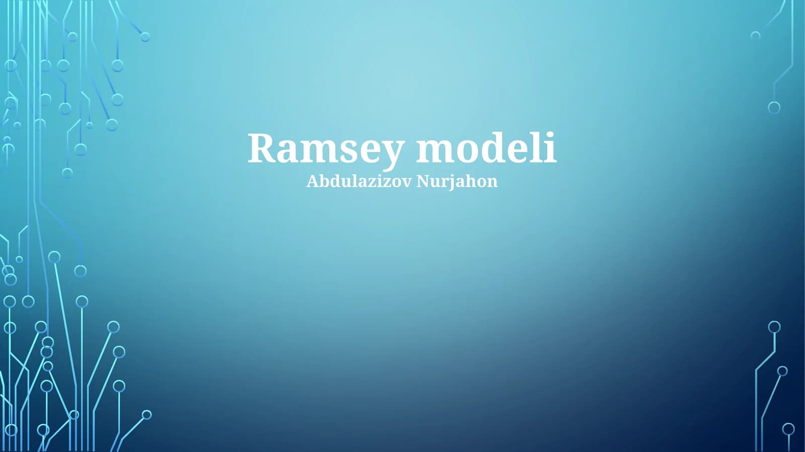 Ramsey modeli