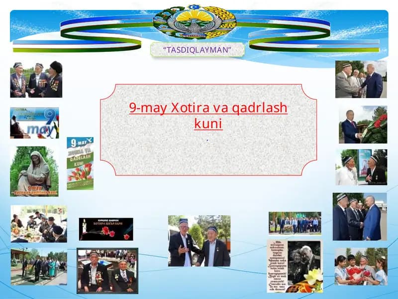 9-may Xotira va qadrlash kuni
