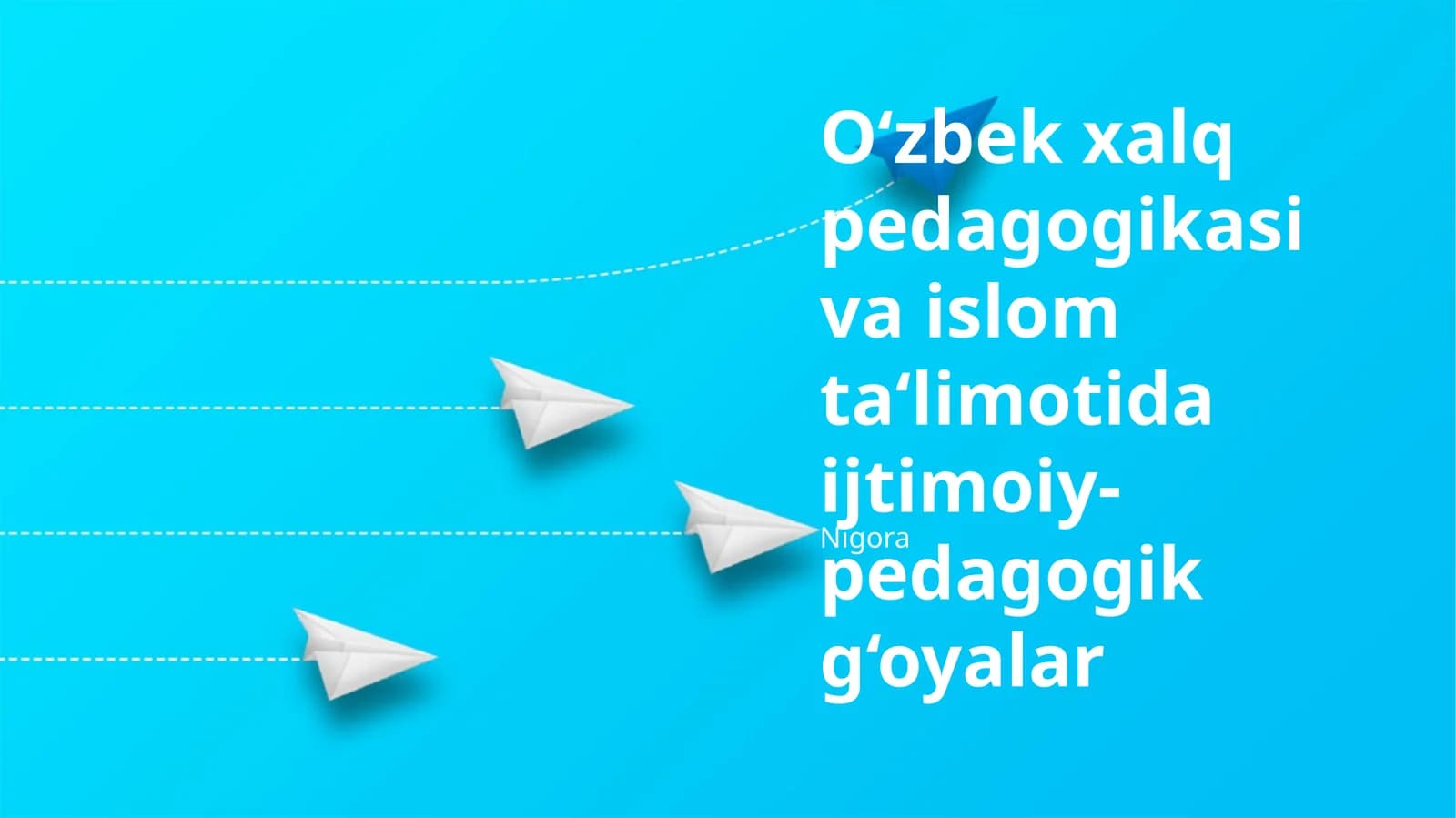 Oʻzbek Xalq Pedagogikasi: Asosiy Tamoyillar va Amaliyotlar