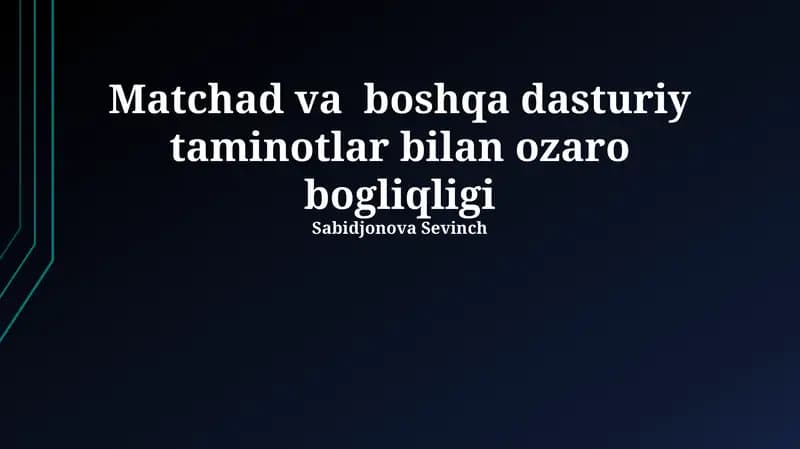 Moslashuvchanlikning asosiy tushunchalari va arxitekturasi