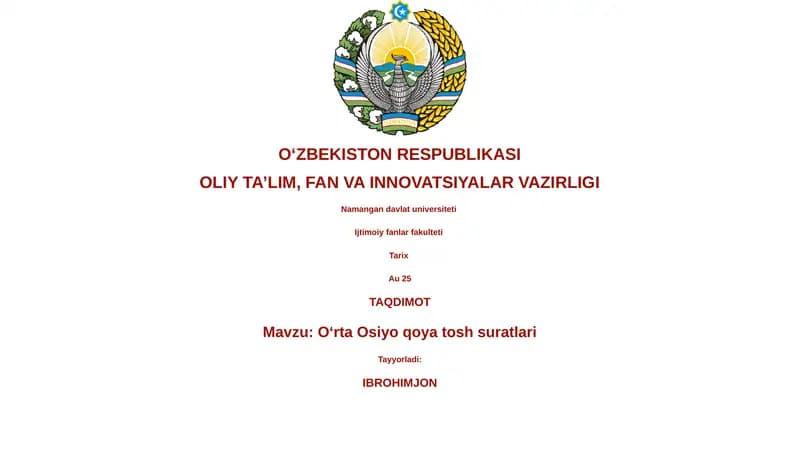 Oʻrta Osiyo qoya tosh suratlari
