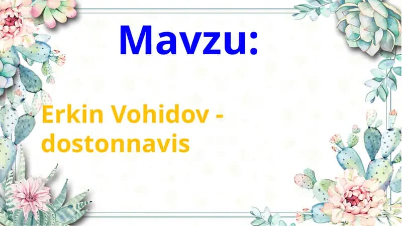 ErkinVohidov-dostonnavis