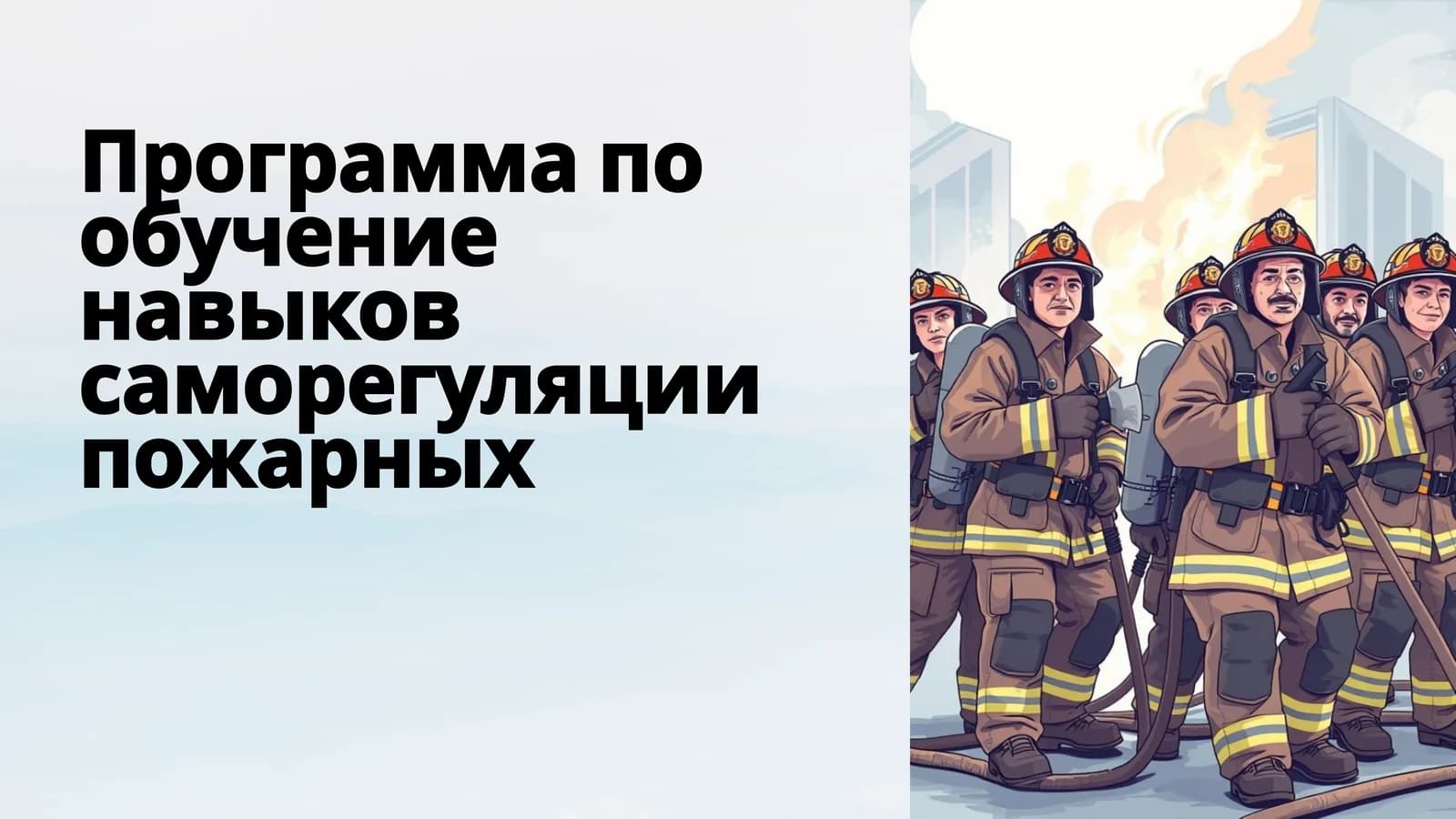 Программа по обучение навыков саморегуляции  пожарных