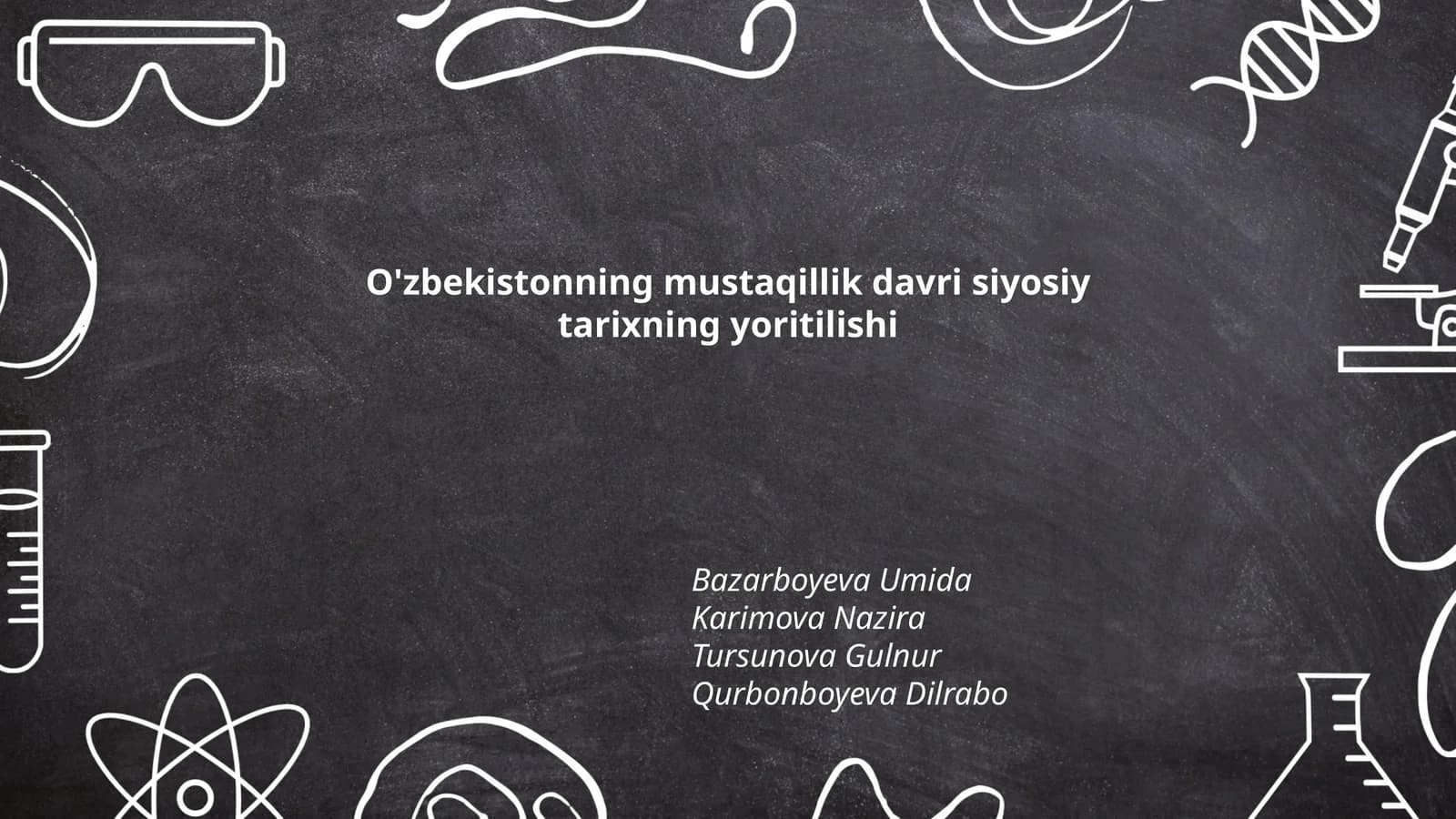 O'zbekistonning mustaqillik davri siyosiy tarixning yoritilishi