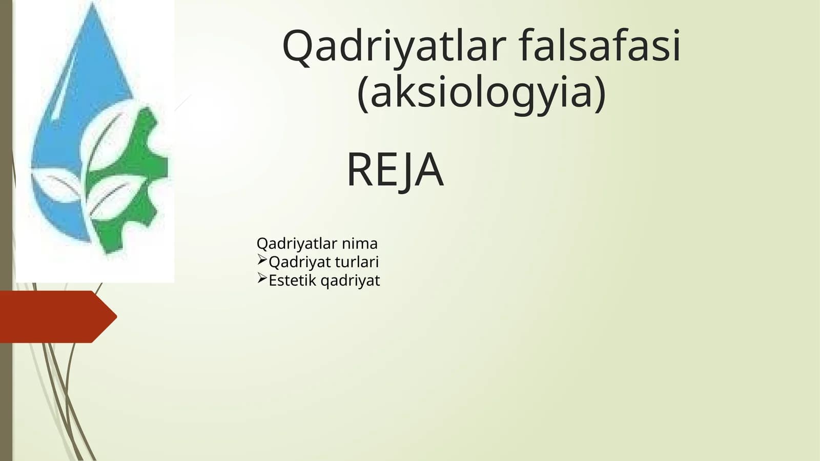 Qadriyatlar falsafasi (aksiologyia)