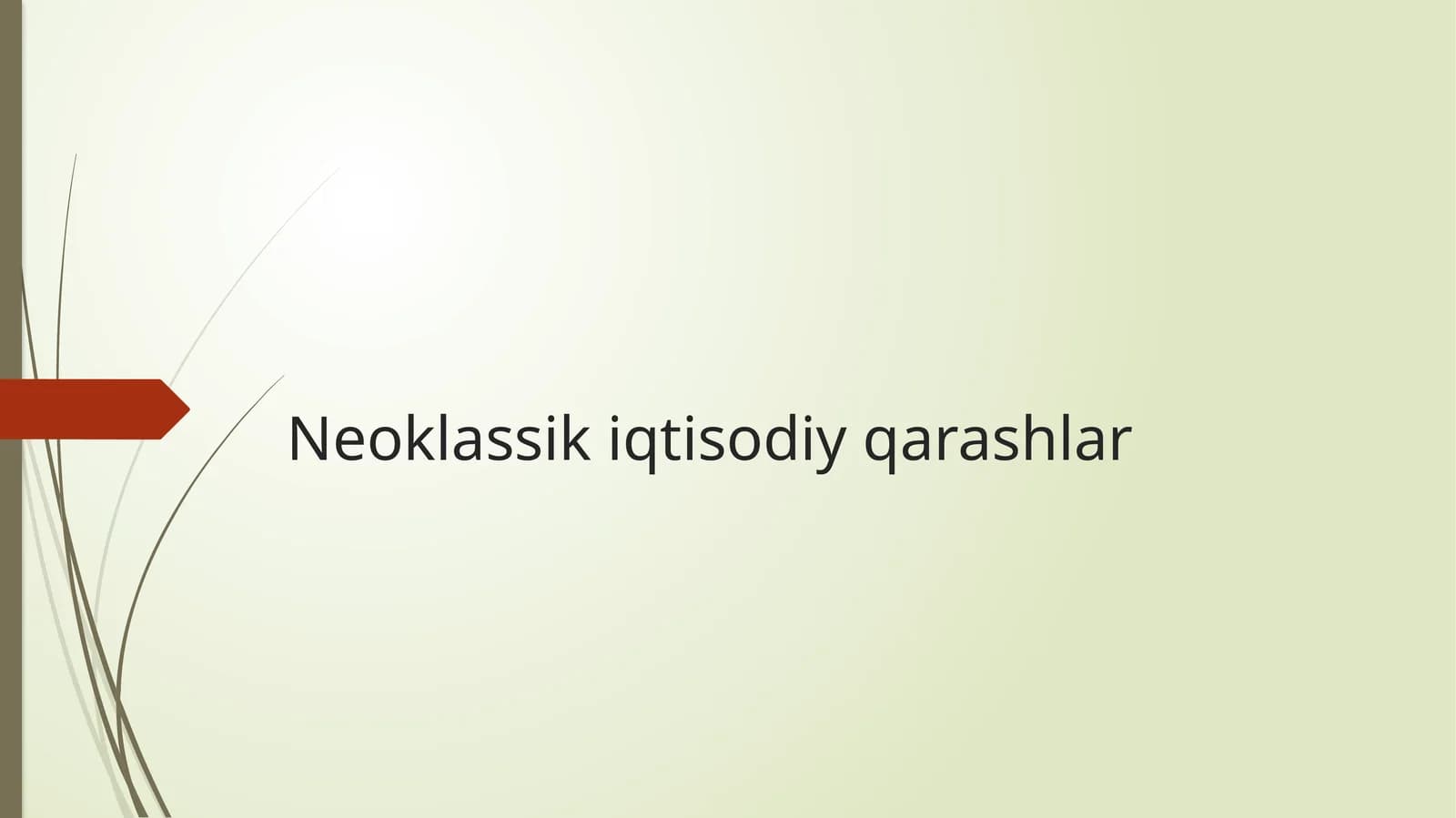 Neoklassik iqtisodiy qarashlar