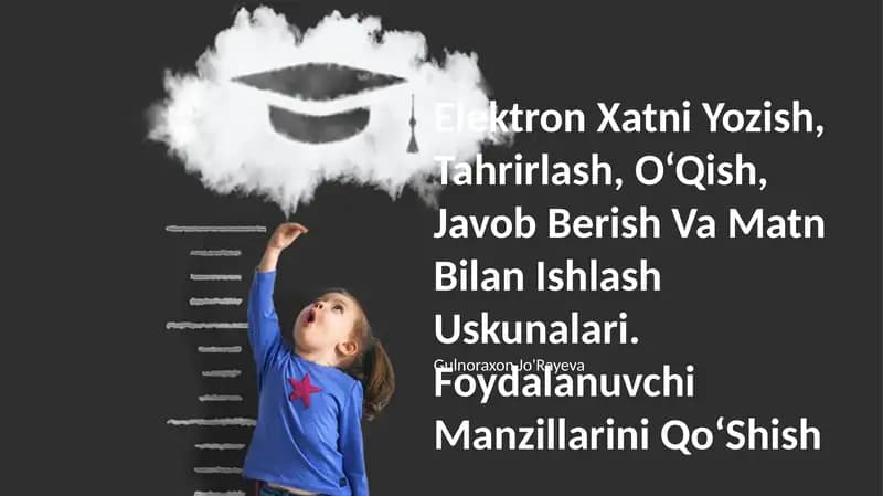 Elektron pochta yozish