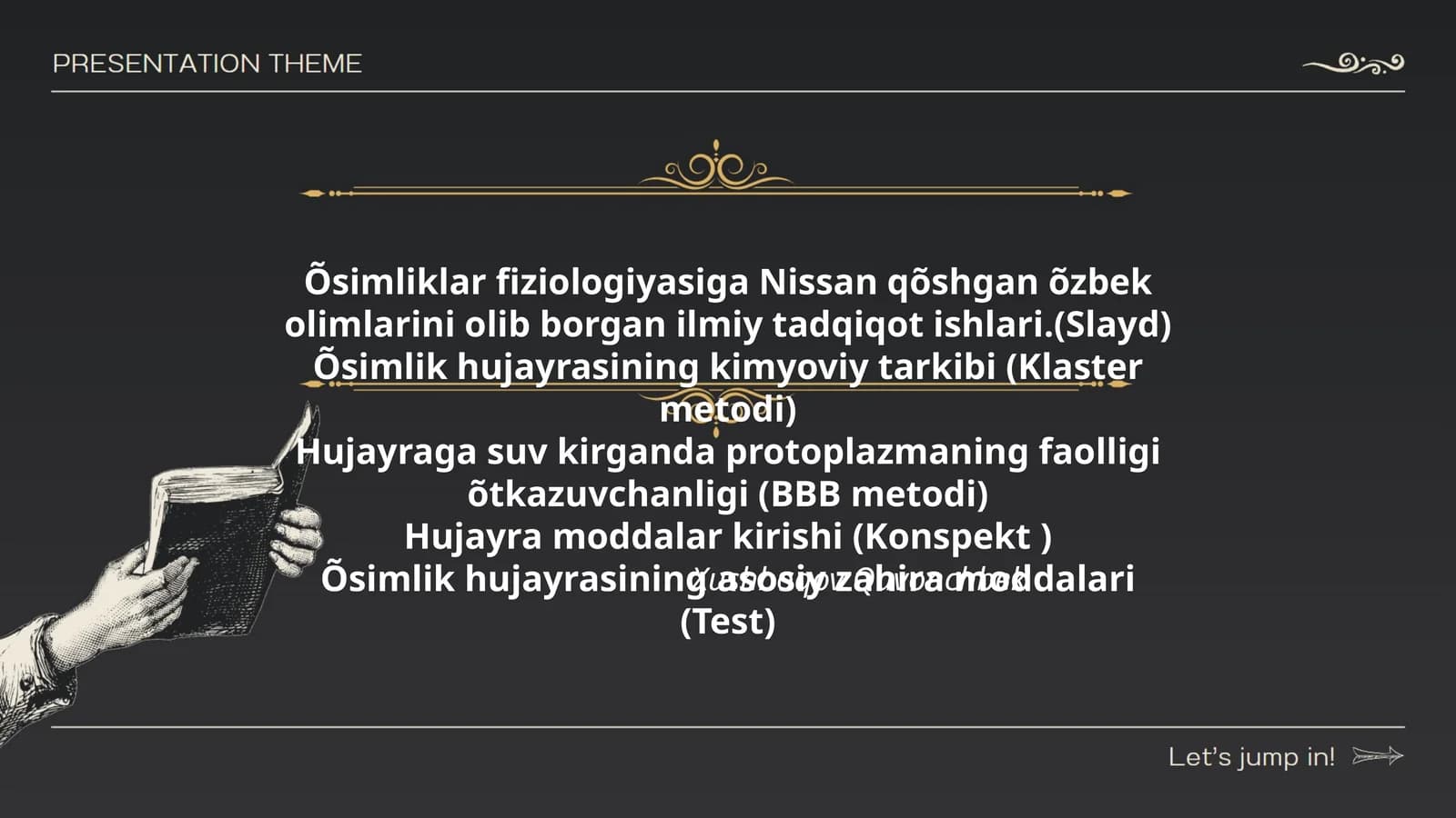 Nissan qõshgan õzbek olimlarini olib borgan ilmiy tadqiqot ishlari