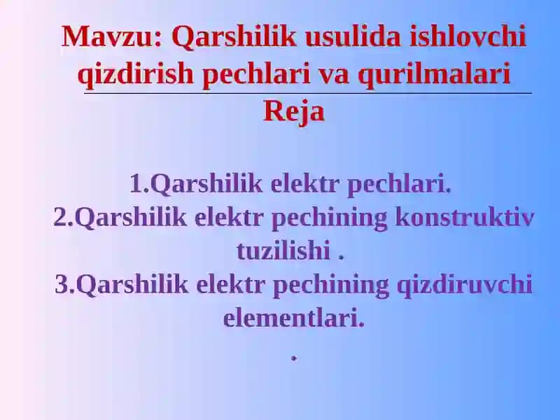 Elektr qarshilik pechlari
