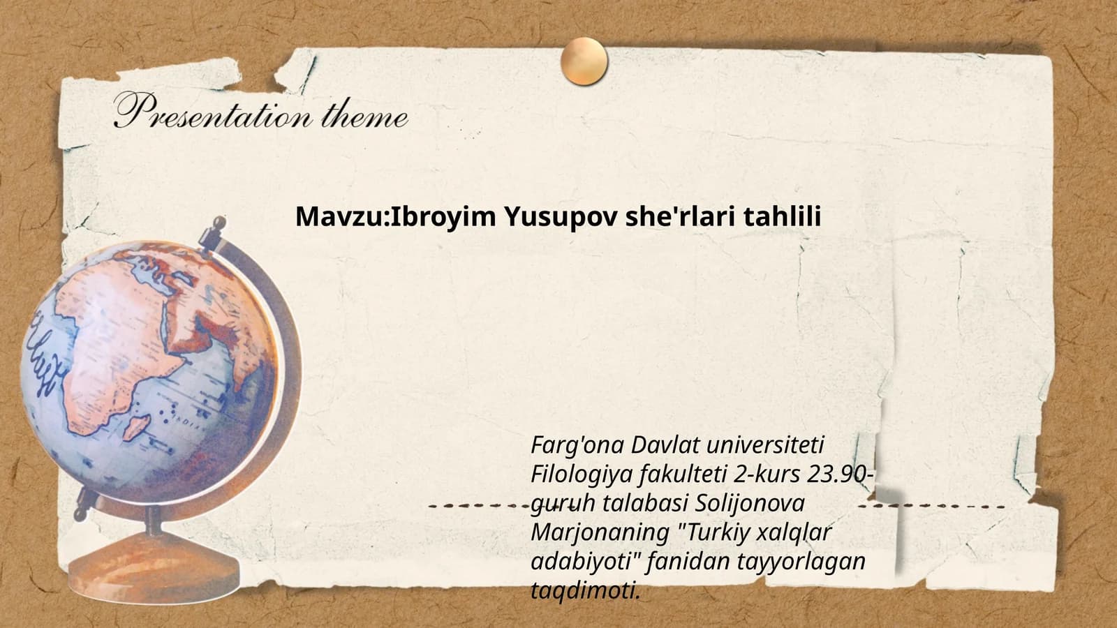 Ibroyim Yusupov she'rlari tahlili