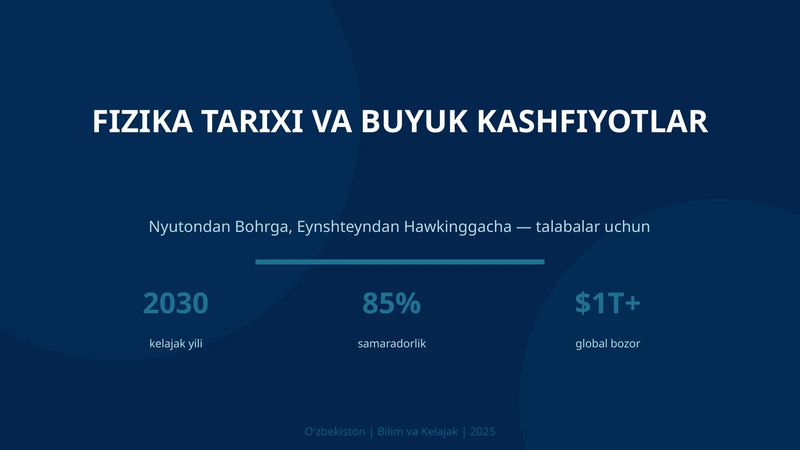 FIZIKA TARIXI VA BUYUK KASHFIYOTLAR