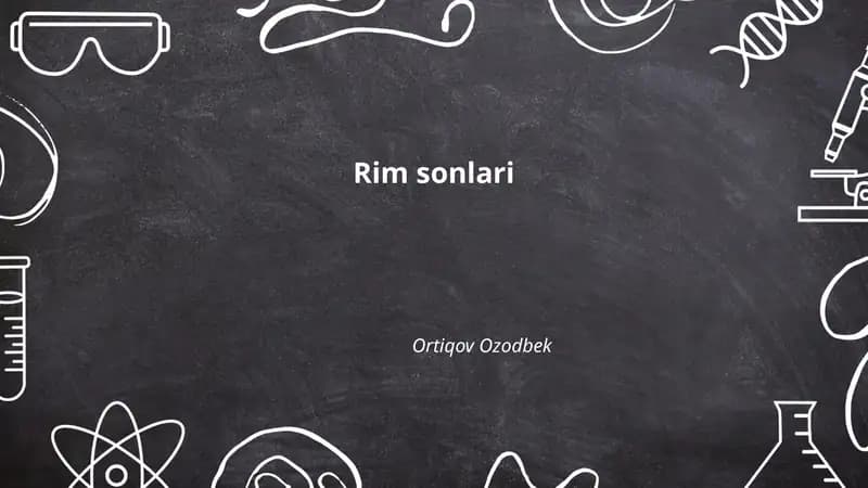 Rim sonlari