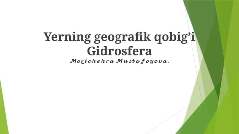 Gidrosfera