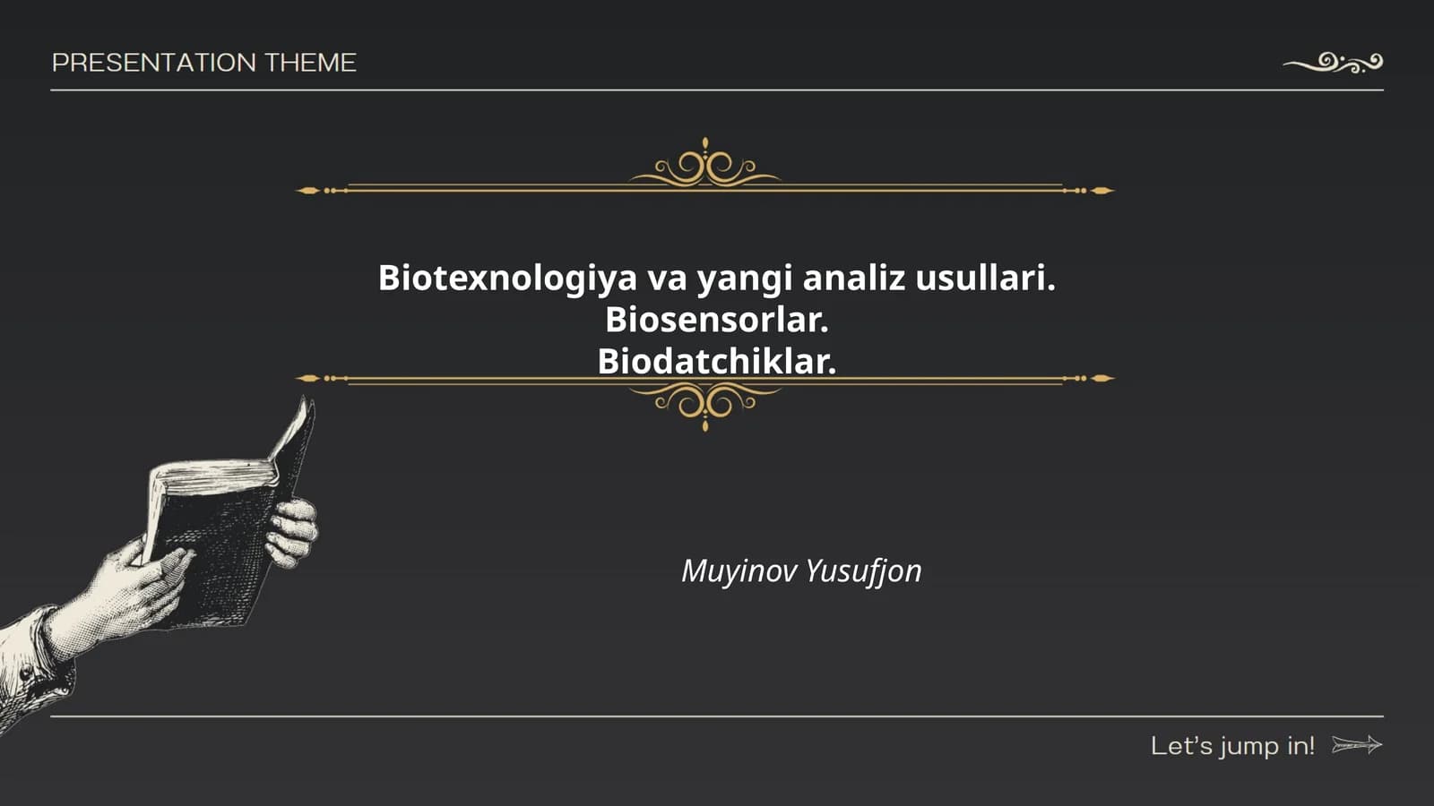Biosensorlar va biodatchiklar asoslari: tuzilishi va ishlash tamoyillari