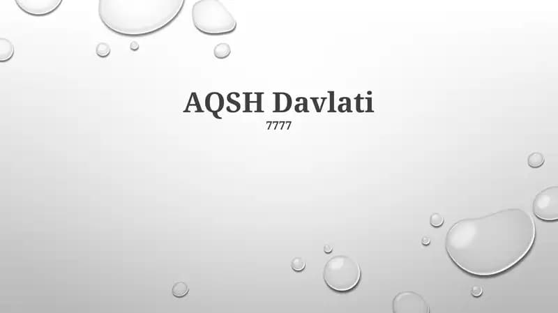 AQSH Davlati