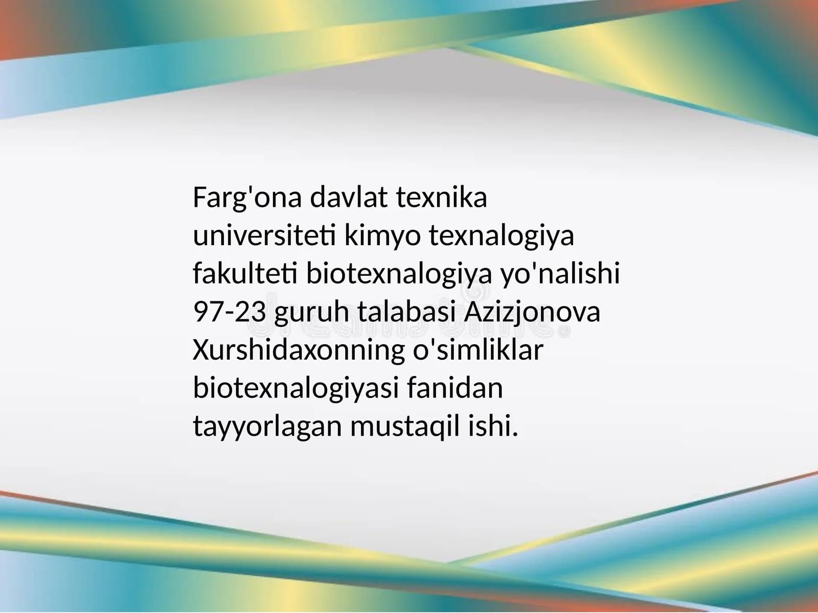 O'simliklarda organogenez jarayoni va uni boshqarish omillari