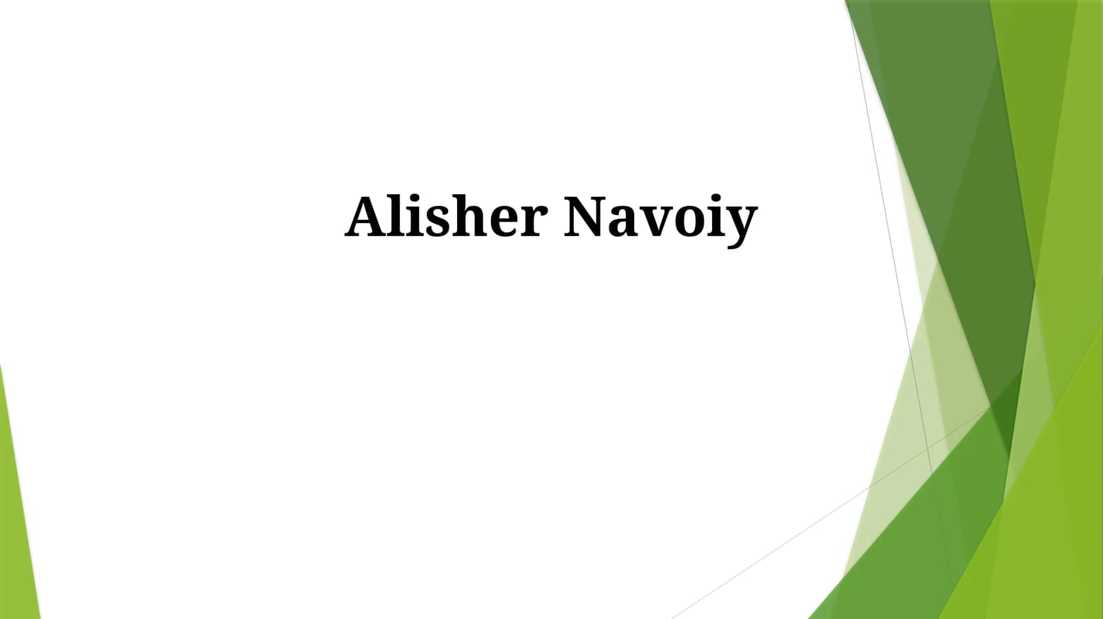 Alisher Navoiy