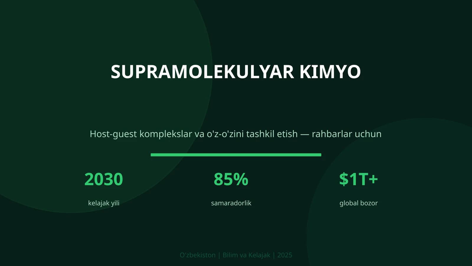 SUPRAMOLEKULYAR KIMYO