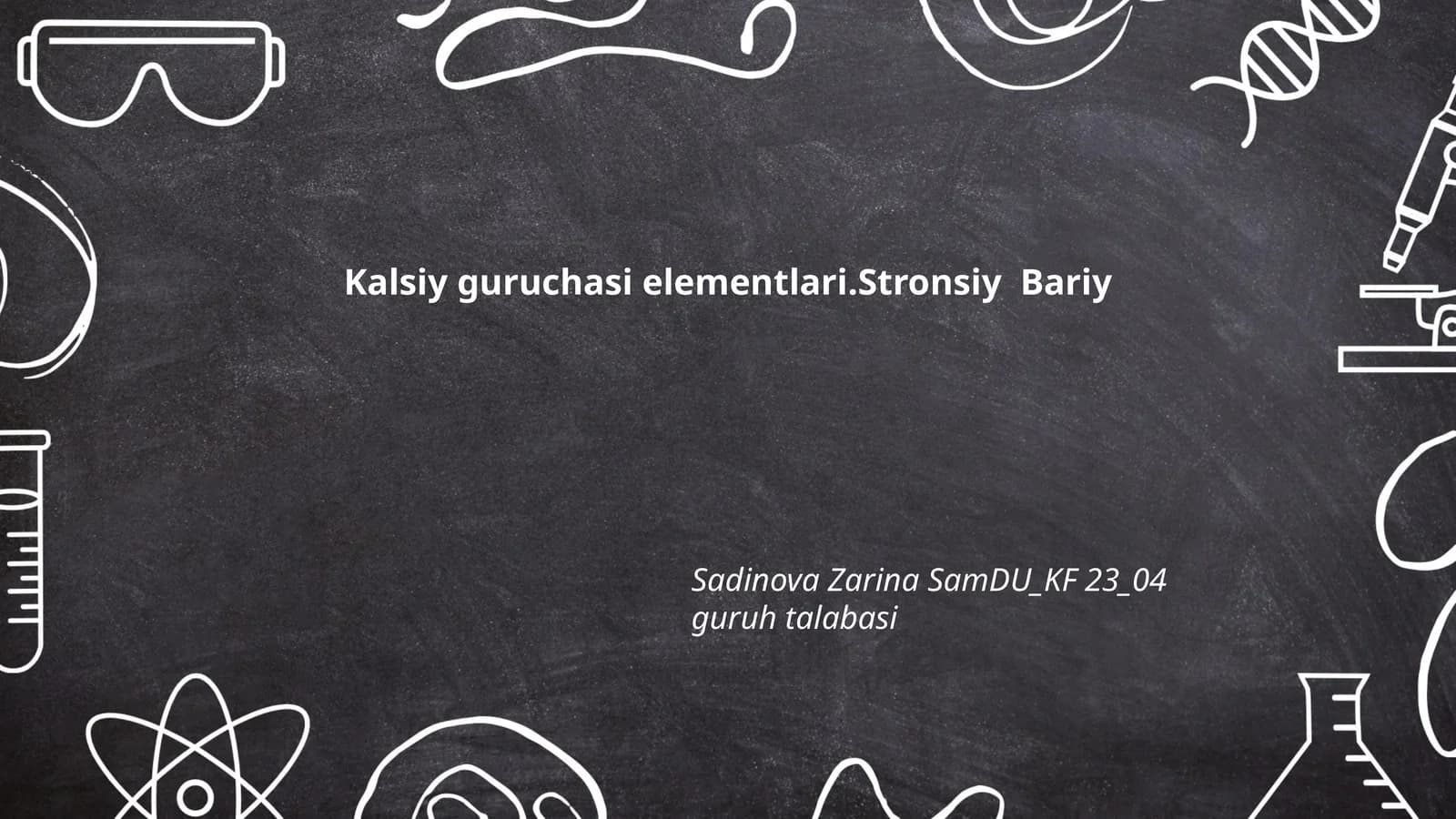 Stronsiyning kimyoviy xususiyatlari