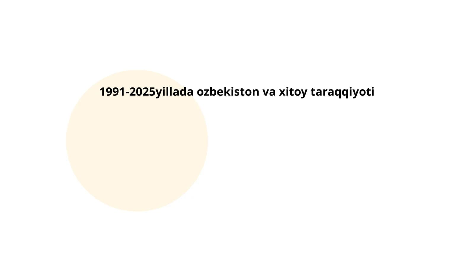 1991-2025yillada ozbekiston va xitoy taraqqiyoti