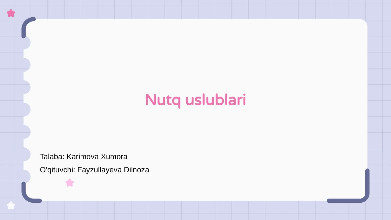 Nutq uslublari