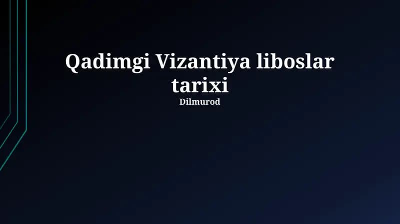 Vizantiya liboslar tarixi