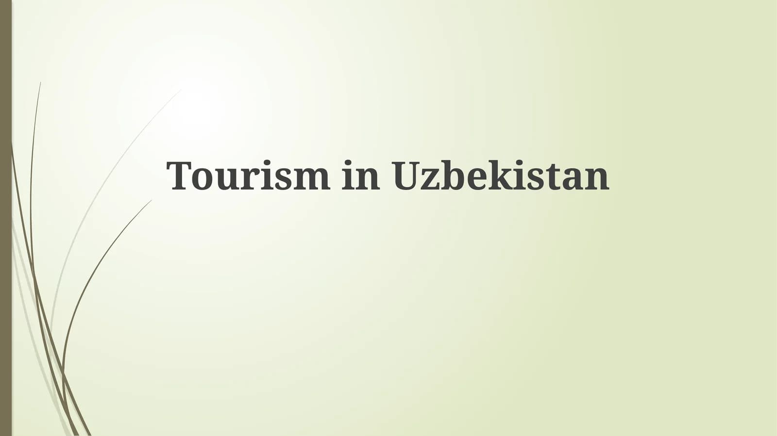Turizm Uzbekistonda