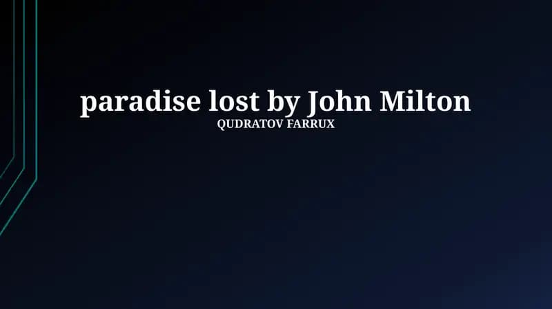 Paradise Lost