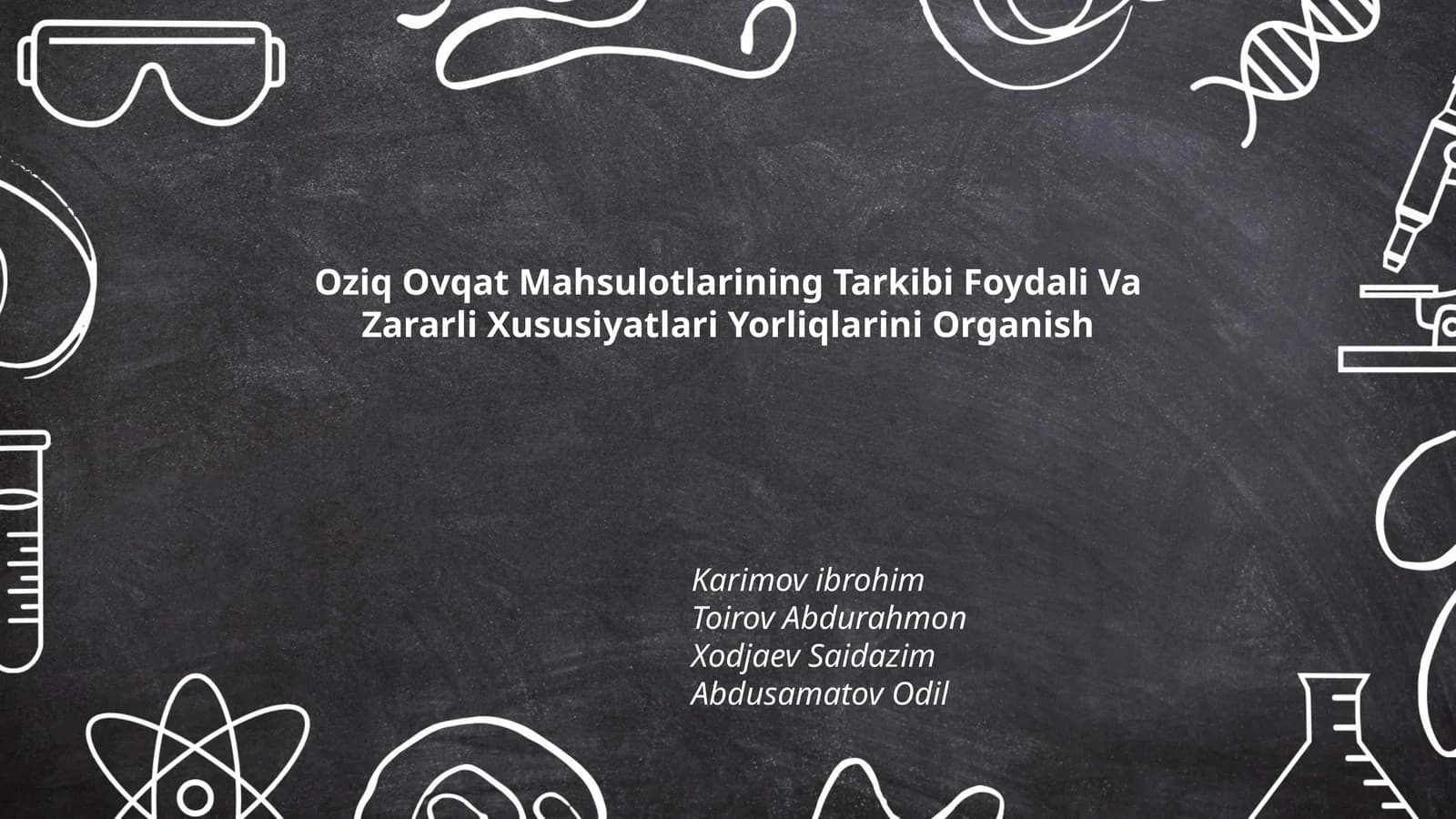 Oziq Ovqat Mahsulotlarining Tarkibi Foydali Va Zararli Xususiyatlari Yorliqlarini Organish