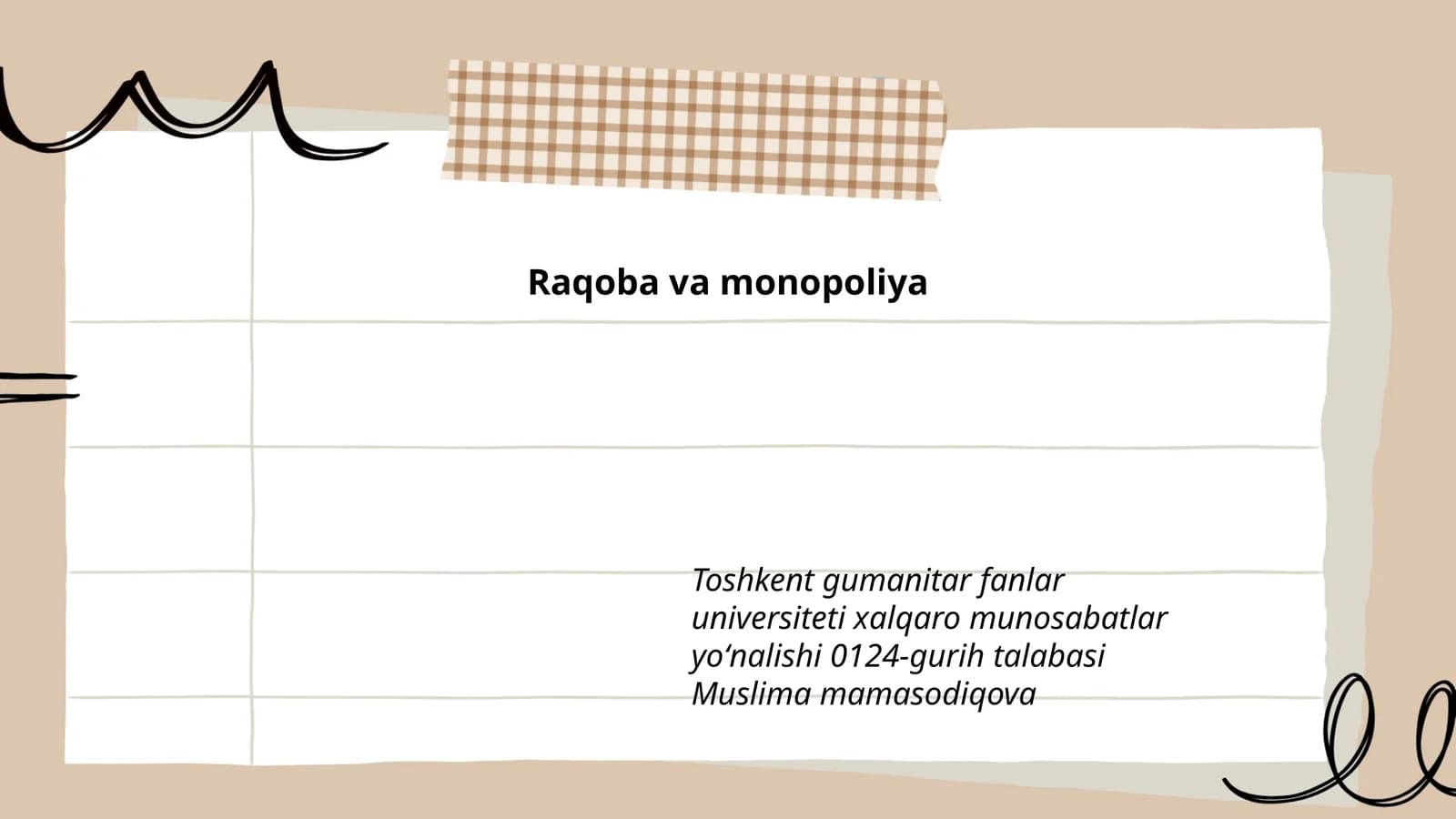 Raqoba va monopoliya